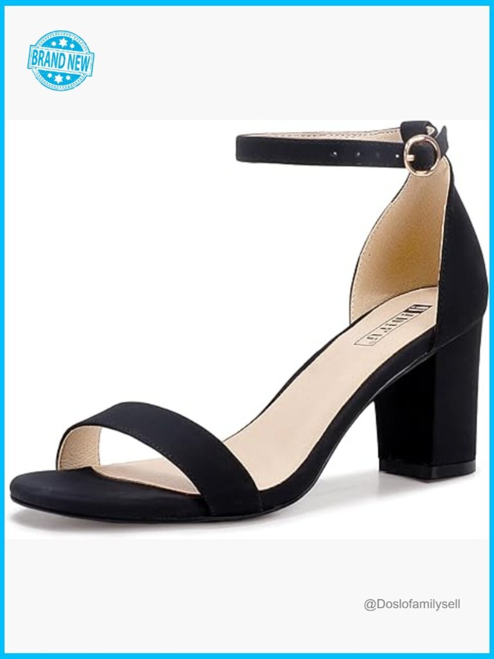Chunky Block Heel Sandals Ankle Strap Open Toe Wedge Shoes for Party Wedding